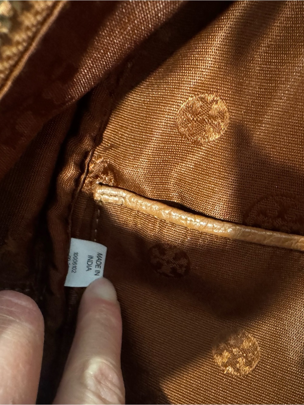 Tory Burch Chestnut Brown Pebbled Leather Mini Backpack - Picture 9 of 16